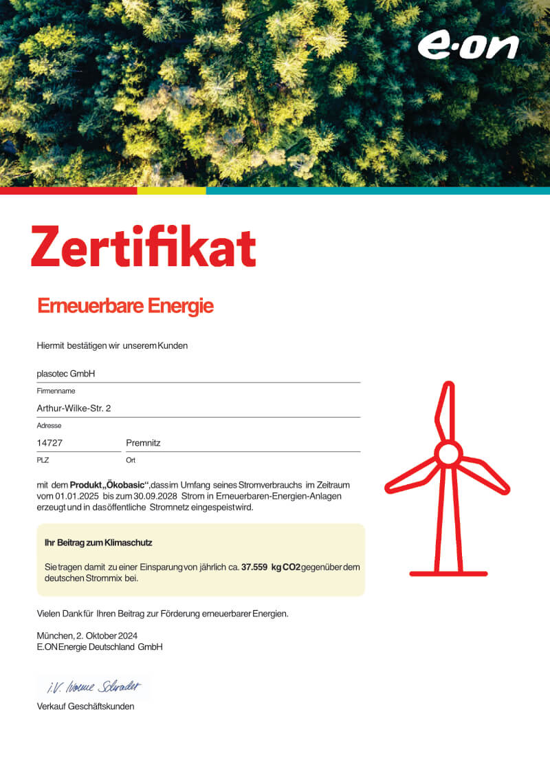 News 2024 - Zertifikat Erneuerbare Energie